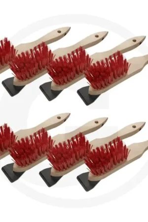 (VPE8) Rasenmäherbürste - 45mm Werkbreedte, PVC Borstel, PEFC® Buchholz - Reinigingsgereedschap Populair