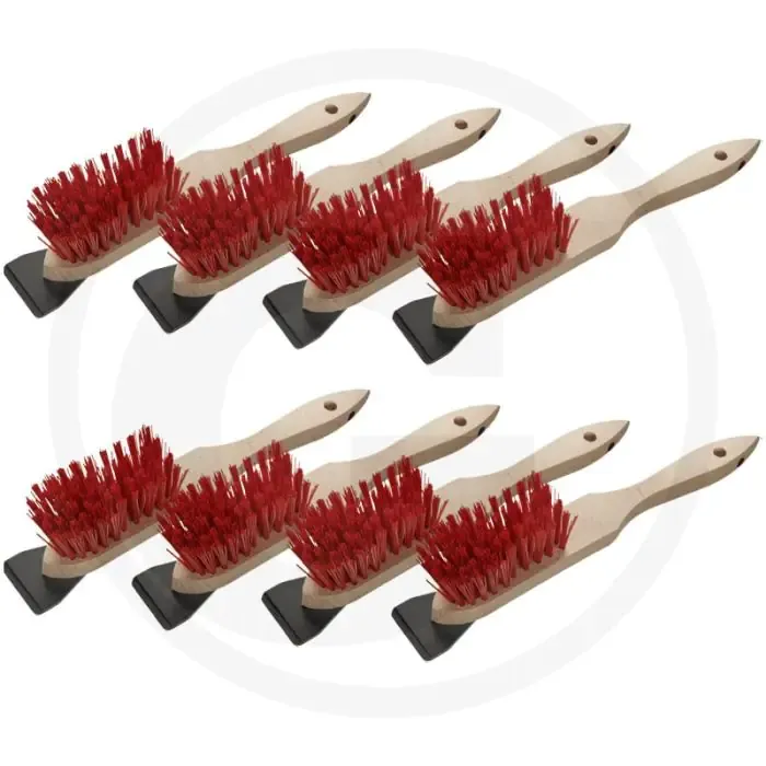 (VPE8) Rasenmäherbürste - 45mm Werkbreedte, PVC Borstel, PEFC® Buchholz - Reinigingsgereedschap Populair