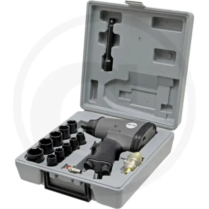 Bestel Nu Aerotec aerotec slagmoersleutel-set 1/2" - draaimoment 345 nm, 6000 omw./min, 1/2" doppen en verlengstuk