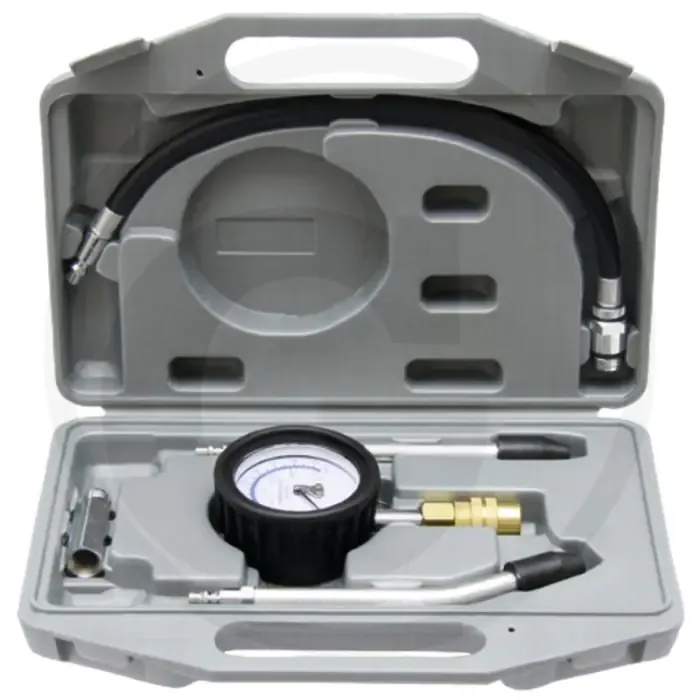 Benzine compressietester uitgebreide testkit voor alle voertuigen met benzinemotor - druktest 0-21 bar Premium