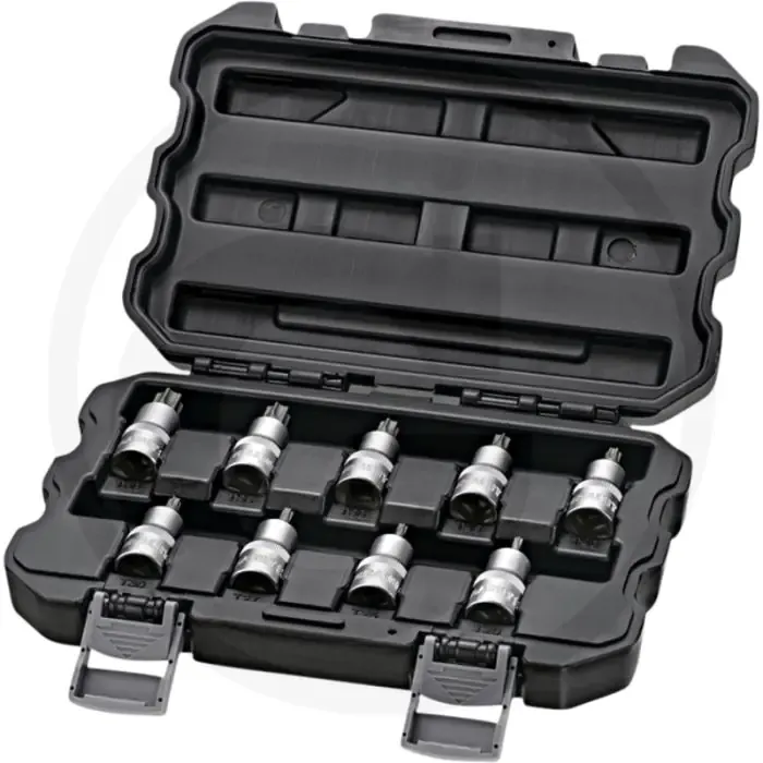 Black edition 1/2” bit-dopsleutelset, tx 9-delig, korte uitvoering Meest Verkocht