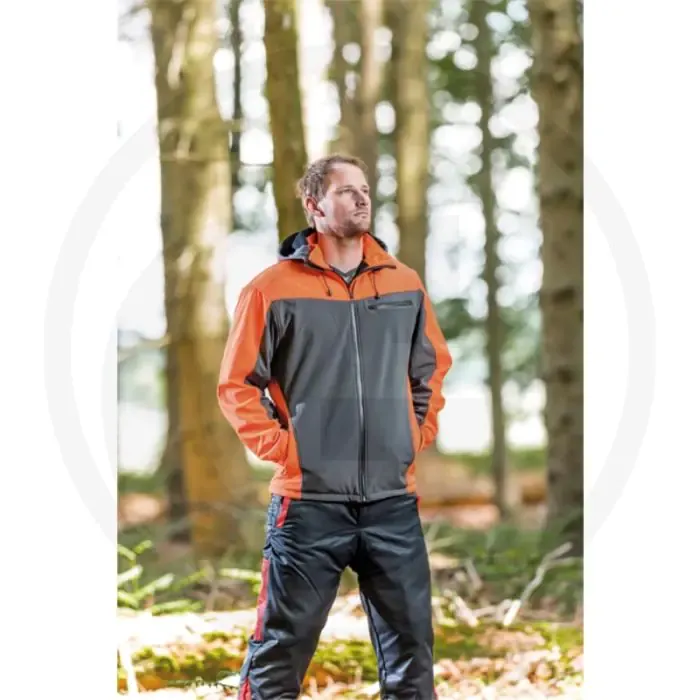 Speciale Aanbieding Bosbouw softshell jas winter - maat: l (eu: 54/56, uk: 44/46) - fel oranje/antraciet