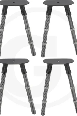 Aanbieding Bundelset voor onkruid - Passend voor Agria 8100 WK60 - 2-voudige onkruidborstels - Staal - 4 stuks