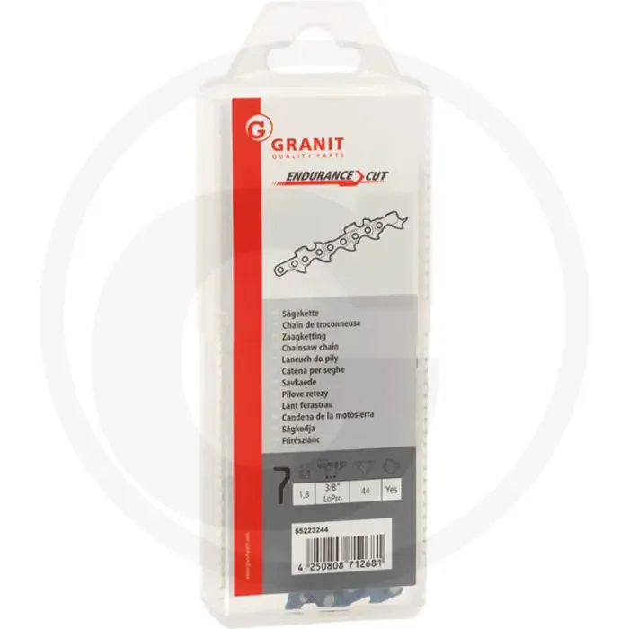 Endurance cut zaagketting ronde zaagtand - 3/8' lopro steek, 44 aandrijfschakels Bestseller