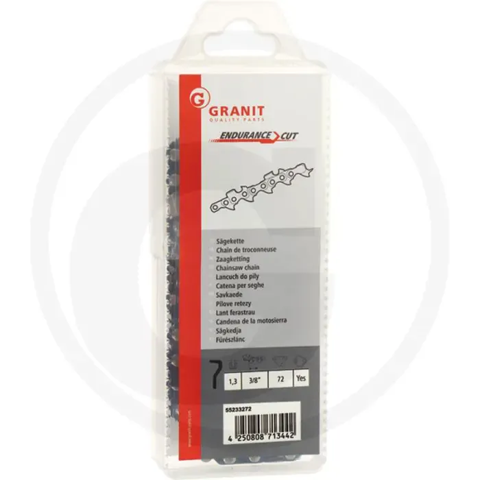 Endurance cut zaagketting ronde zaagtand - 3/8' steek, 1,3mm dikte, 72 aandrijfschakels Koop Vandaag