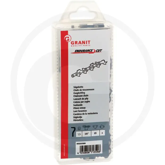 Endurance cut zaagketting ronde zaagtand - 3/8' steek, 1,5mm verbindingsschakeldikte, 89 aandrijfschakels, veiligheidsaandrijfschakel Goedkoop