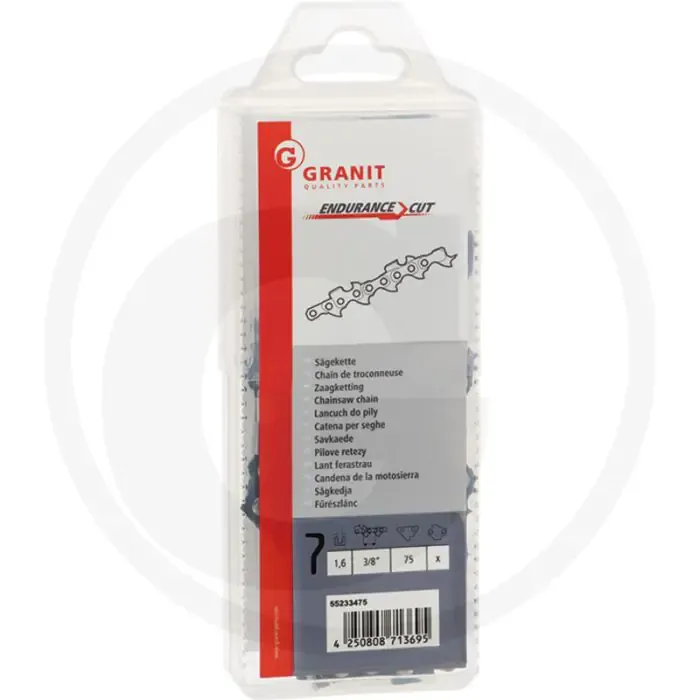 Endurance cut zaagketting ronde zaagtand - 3/8' steek, 1,6mm dikte, 75 aandrijfschakels Populair