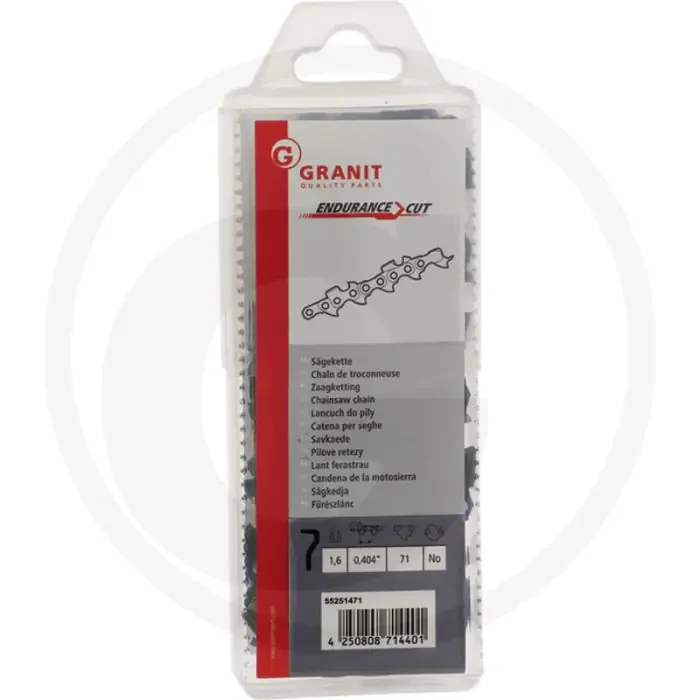 Aanbieding Endurance cut zaagketting ronde zaagtand - steek: .404' - 71 aandrijfschakels
