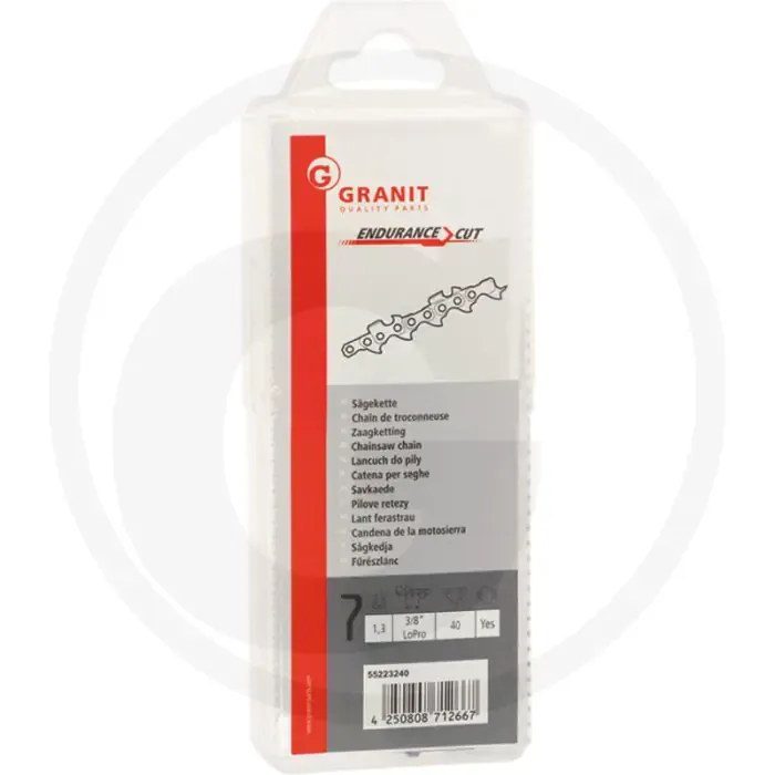 Merkproduct Endurance cut zaagketting ronde zaagtand - steek: 3/8' lopro, 40 aandrijfschakels