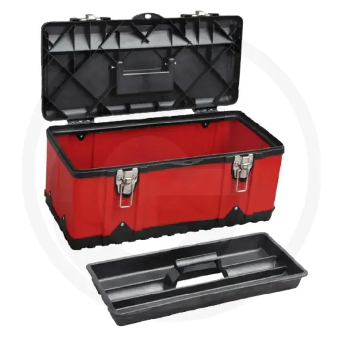 Koop Vandaag Gereedschapskoffer met metall scharnieren - 470 x 238 x 203 mm, 2 kg