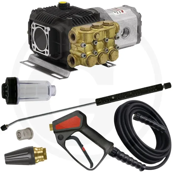 Hogedrukreiniger set (met hydrauliekaandrijving) Gratis Verzending