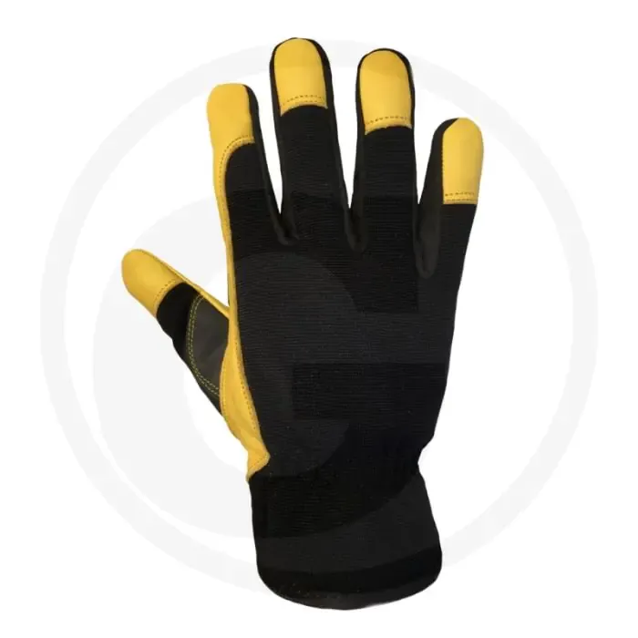 Hoveniershandschoenen universal - rundleder, geitenleer, pvc-pads, stretch-spandex Beste Prijs