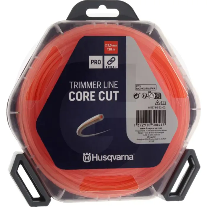 Direct Verzonden Husqvarna Nylonfaden Core-Cut (Faden-Ø 2,0 mm / 130 m)