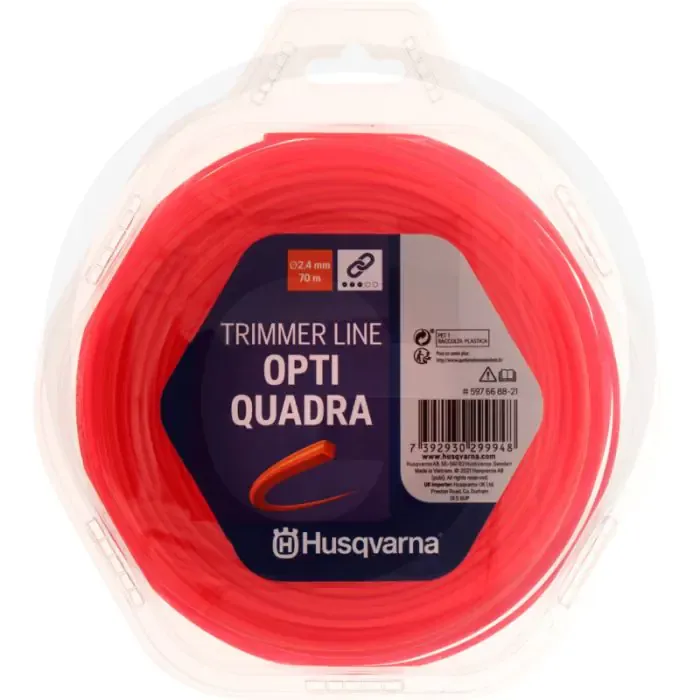 Koopje Husqvarna Nylonfaden Opti-Quadra (Faden-Ø 2,4 mm / 70 m)
