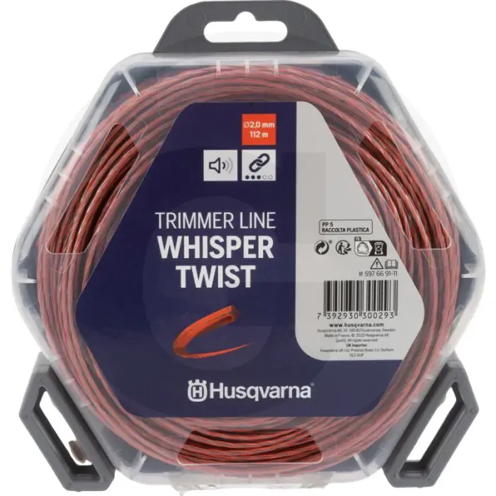 Goedkoop Husqvarna Nylonfaden Whisper-Twist (Faden-Ø 2,0 mm / 112 m)