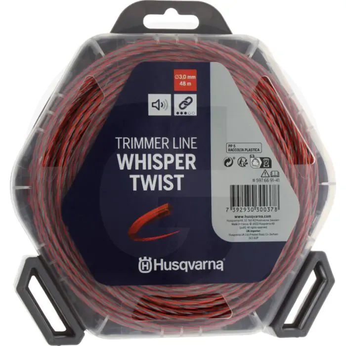 Husqvarna Nylonfaden Whisper-Twist (Faden-Ø 3,0 mm / 48 m) Beperkt Aanbod
