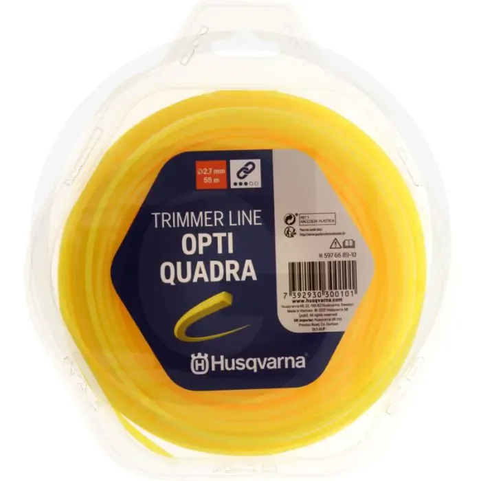 Husqvarna Nylonfaden Opti-Quadra (Faden-Ø 2,7 mm / 55 m) Exclusieve Aanbieding