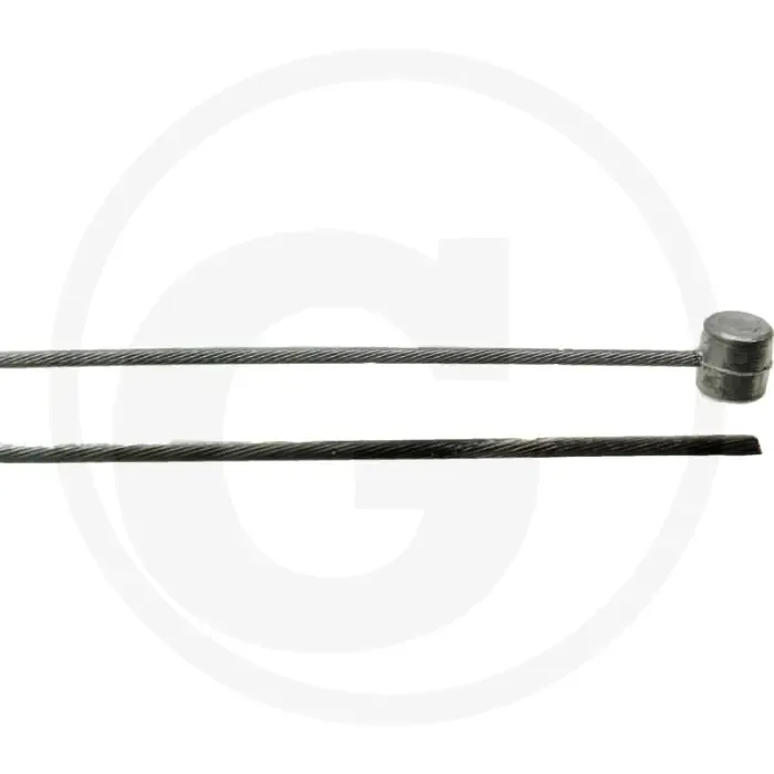 Seizoensaanbieding Kabel 2500mm Lengte, 2mm Buiten-Ø, 9x9mm Nippel Ø - Flexibel