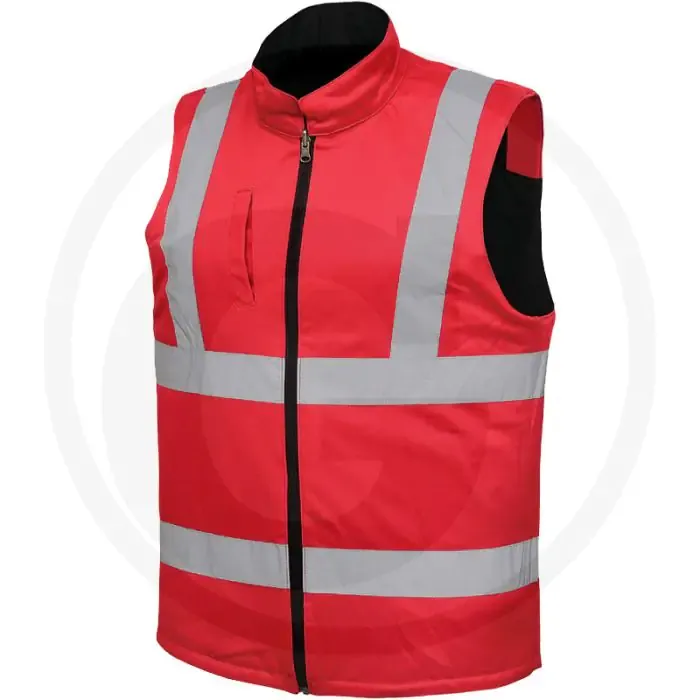 Omkeerbaar vest comfort - kleur: zwart / rood Betaalbaar