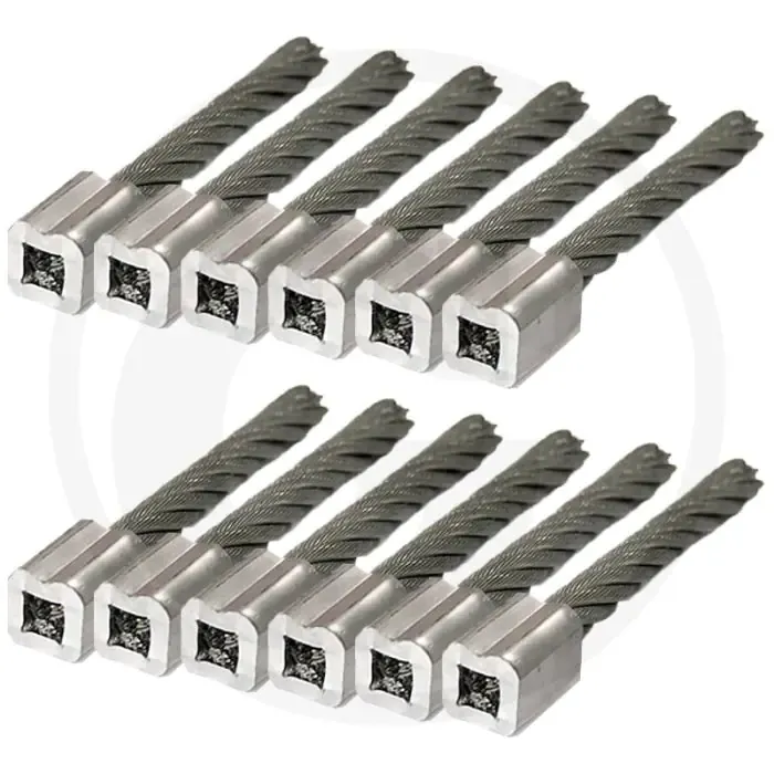 Uitverkoop Onkruidborstelset voor Weed-Brush MVT-390, SideLock met groef, 160mm lengte, 12 stuks