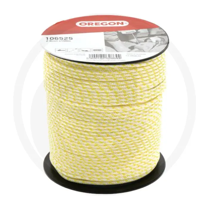 Superprijs OREGON Starterkoord 2,8mm x 100m - Elastisch en sterk, slijtvast, olie- en benzinebestendig