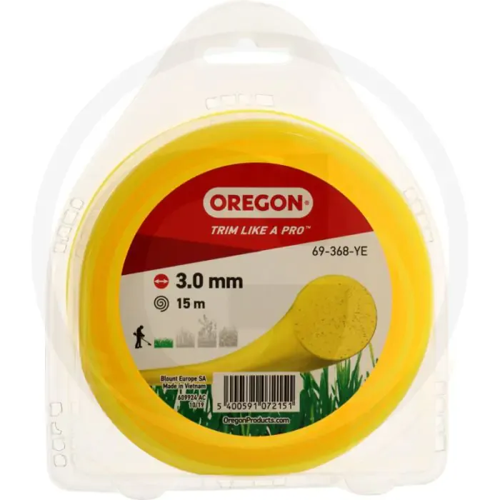 OREGON Trimmerdraad nylon (ColouredLine rond (geel)) Alleen Vandaag