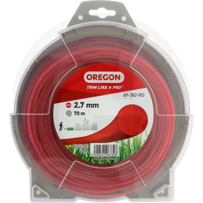 Veilige Betaling OREGON Trimmerdraad nylon (ColouredLine rond (rood))