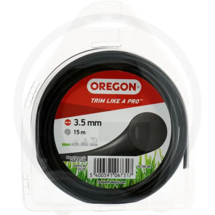 OREGON Trimmerdraad nylon (ColouredLine rond (zwart)) Favoriet