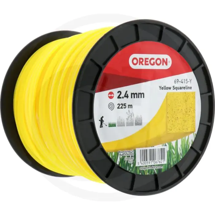 Favoriet OREGON Trimmerdraad nylon (YellowLine vierkant)