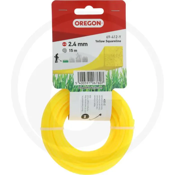 Direct Verzonden OREGON Trimmerdraad nylon (YellowLine vierkant)
