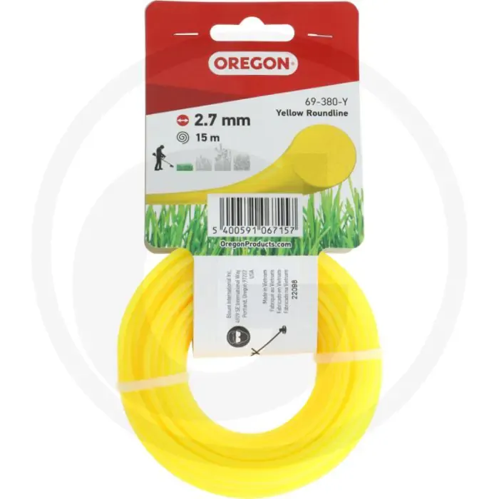 OREGON Trimmerdraad nylon (YellowLine rond) Populair