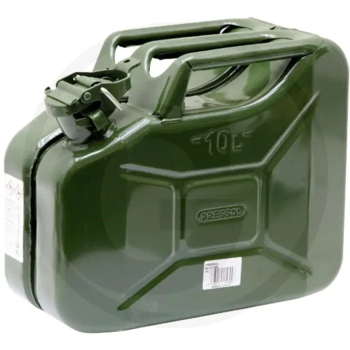 Pressol Jerrycan 10L Olijfgroen Gelakt - Voor brandstoffen Op = Op