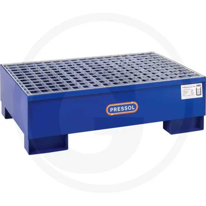 Actieprijs Pressol Lekbakken voor 2 vaten 220L, Gentiaanblauw, 1200x800x385mm, 225L.