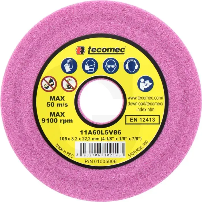 Tecomec slijpschijf voor kettingslijper - passend voor steek: 1/4", 3/8" lopro, .325" Koop Vandaag