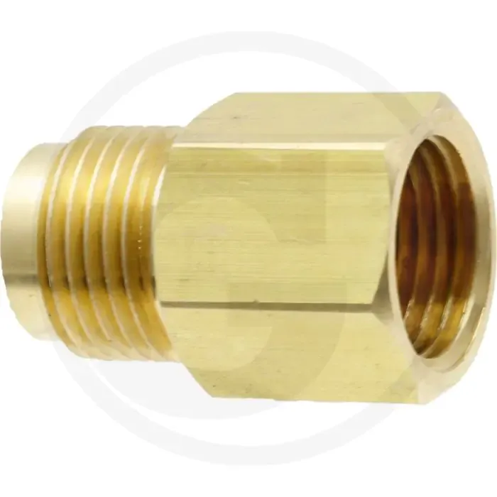 Tegennippel Messing 1/2", 300 bar, 36mm, Met O-ring - Dibo Laatste Versie