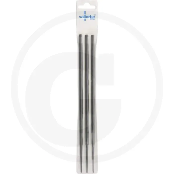 Vallorbe kettingzaagvijl in shopverpakking vpe 3 - Ø 5,5mm, lengte 200mm, ronde vijl, 3/8" + .404" profi Premium