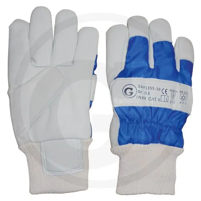 Lage Kosten Winterhandschoen xxxl grijs / blauw runderleer fleece gevoerd