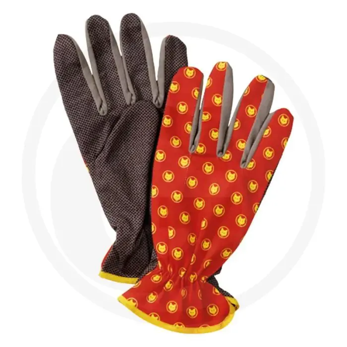 Op = Op Wolf garten handschoenen "balkon" "balkon" - maat: xl, grijs - rood, tuinhandschoenen
