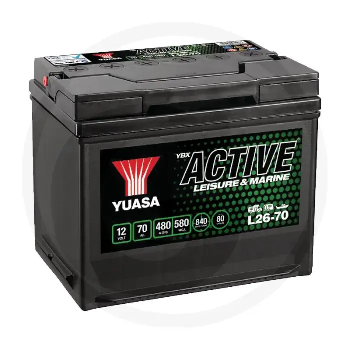Hete Deal Yuasa Accu 70Ah 480EN 260x174x225mm 12V Ca/Ca 4A - Caravans & Campers