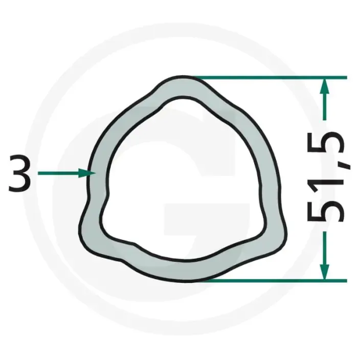 Weasler Profielbuis 1 m – Type B5, Uitvoering P8 Bestel Nu