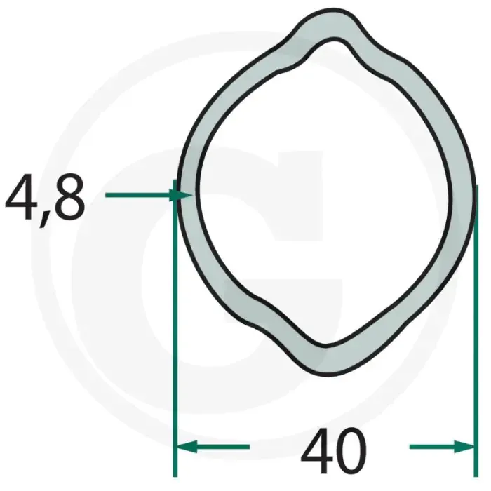Weasler Profielbuis 1,5 meter, gecoat (G5b) Lage Kosten