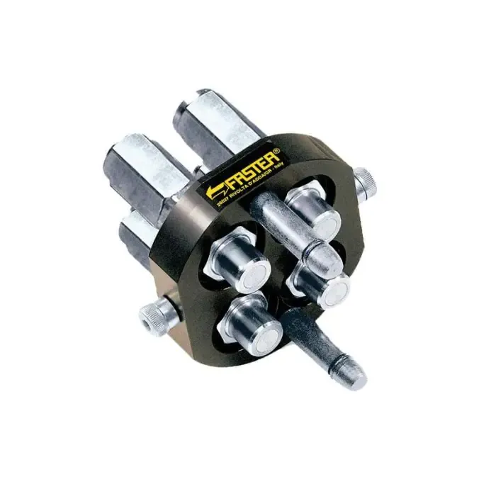 Beste Prijs Multifaster koppeling 4 Poorten 3/8'' x 1/2'' BSP inwending mobiel deel 2P506G