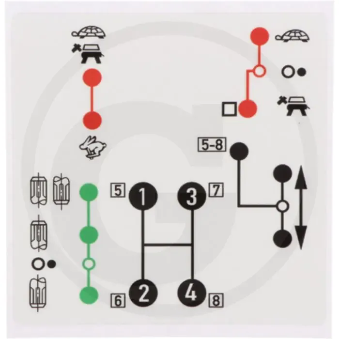 Sticker (schakelschema) Nieuw