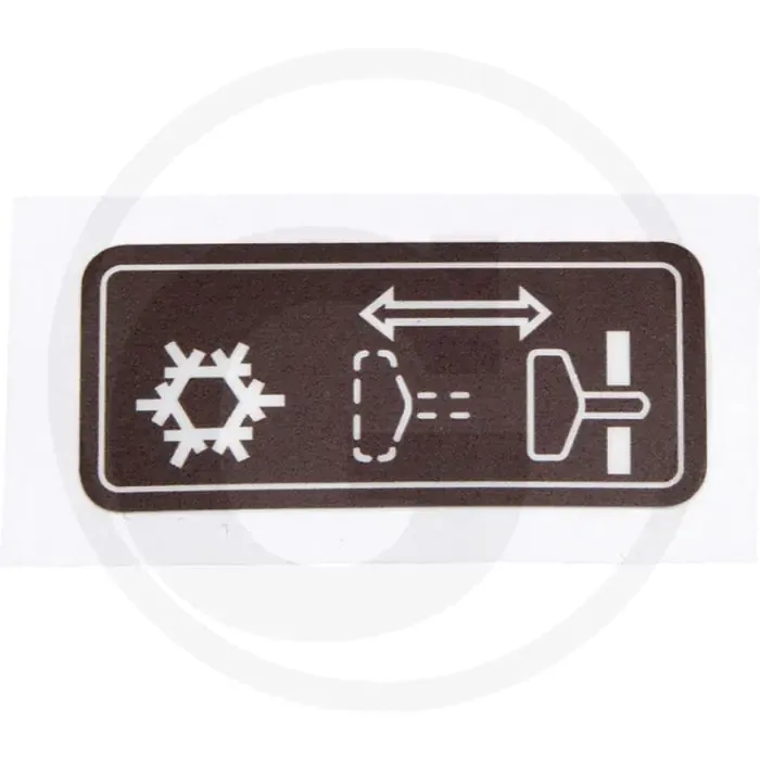 Sticker (Startpilot, bruin) Gratis Retour