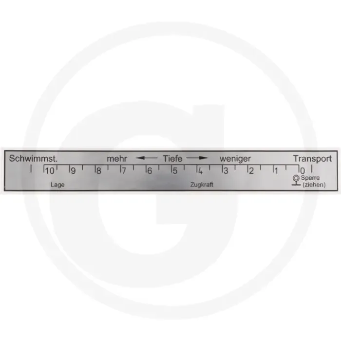 Hete Deal Sticker - Schaalverdeling hefinrichting Trac 65/70, 700, 800, 900