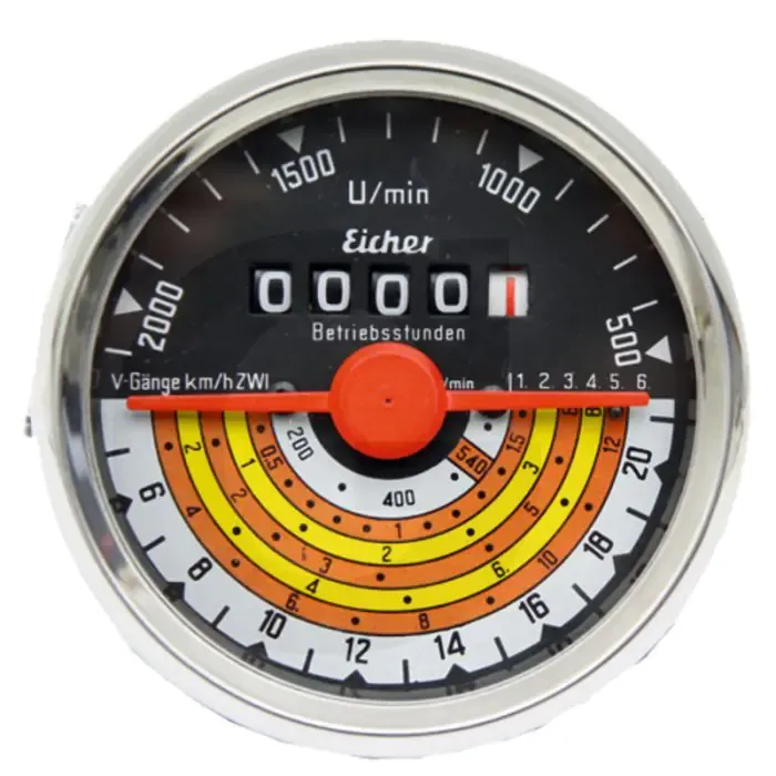 Beperkte Voorraad Tractormeter (80 mm Inbouwafmeting Draairichting links)