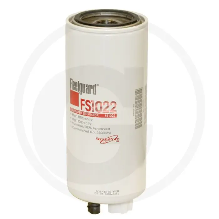 Populair Fleetguard Brandstofvoorfilter FS1022, Ø 93,83mm, Hoogte 238,3mm, 1-14 UNS-2B Draad