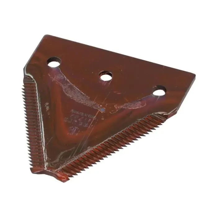 Laatste Versie Maaimesje getand - 81.5x76x2.75mm - Gat Ø6.5mm - Gat afstand 52.5mm - Vervanging voorMassey Ferguson