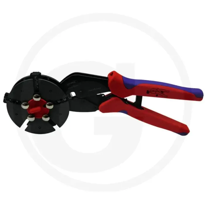 KNIPEX Multi Krimp met rond magazijn en 3 wisselinzetten 0,25-6,0 mm² Gratis Verzending