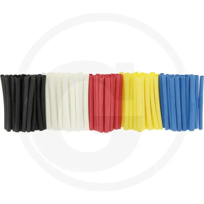 Krimpkous 2:1 Ø2,4-1,2mm 40mm Zwart/Oranje/Wit/Rood/Blauw 125st Direct Beschikbaar